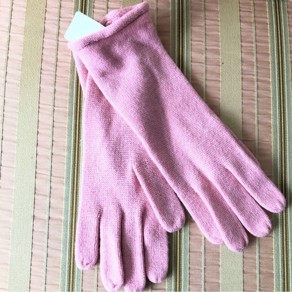 BARBIE Core pink knit gloves